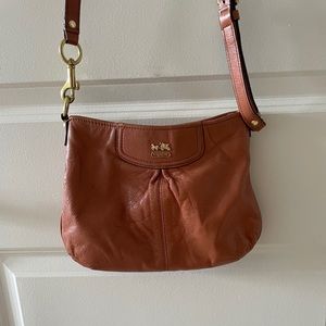Brown/Cognac Leather Coach Bag